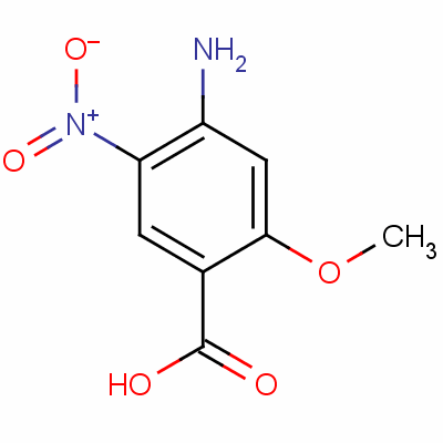 4-Amino-5-nitro-o-anisic acidStructure,59338-90-8Structure 4-Amino-5-nitro-o-anisic acid Structure,59338-90-8Structure