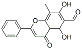 2-Phenyl-4-oxo-5,7-dihydroxy-8-methyl-4h-1-benzopyran-6-carbaldehydeStructure,59677-74-6Structure 2-Phenyl-4-oxo-5,7-dihydroxy-8-methyl-4h-1-benzopyran-6-carbaldehyde Structure,59677-74-6Structure