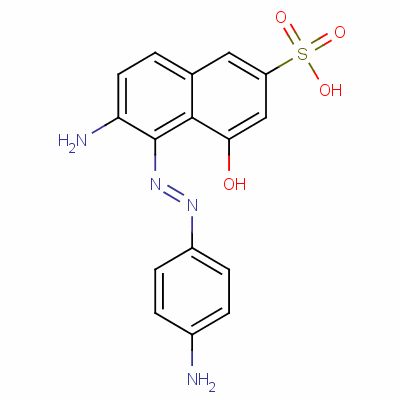 6-氨基-5-[(4-氨基苯基)氮雜]-4-羥基萘-2-磺酸結(jié)構(gòu)式_59836-94-1結(jié)構(gòu)式