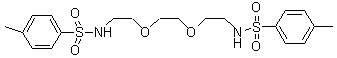 N,N-[1,2-乙烷二基雙(氧基-2,1-乙烷二基)]雙[4-甲基-苯磺酰胺結(jié)構(gòu)式_59945-35-6結(jié)構(gòu)式