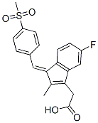 2-[(3Z)-6-氟-2-甲基-3-[(4-甲基磺?；交?亞甲基]茚-1-基]乙酸結(jié)構(gòu)式_59973-80-7結(jié)構(gòu)式