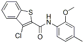 Benzo[b]thiophene-2-carboxamide, 3-chloro-n-(2-methoxy-4-methylphenyl)-(9ci) Structure,600122-11-0Structure