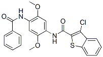 Benzo[b]thiophene-2-carboxamide, n-[4-(benzoylamino)-2,5-dimethoxyphenyl]-3-chloro-(9ci) Structure,600122-28-9Structure