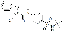 Benzo[b]thiophene-2-carboxamide, 3-chloro-n-[4-[[(1,1-dimethylethyl)amino]sulfonyl]phenyl]-(9ci) Structure,600122-38-1Structure