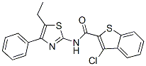 Benzo[b]thiophene-2-carboxamide, 3-chloro-n-(5-ethyl-4-phenyl-2-thiazolyl)-(9ci) Structure,600122-46-1Structure