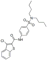 Benzo[b]thiophene-2-carboxamide, 3-chloro-n-[4-[(dibutylamino)sulfonyl]phenyl]-(9ci) Structure,600122-50-7Structure