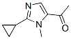 Ethanone, 1-(2-cyclopropyl-1-methyl-1h-imidazol-5-yl)-(9ci)Structure,600638-77-5Structure Ethanone, 1-(2-cyclopropyl-1-methyl-1h-imidazol-5-yl)-(9ci) Structure,600638-77-5Structure