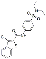 Benzo[b]thiophene-2-carboxamide, 3-chloro-n-[4-[(diethylamino)sulfonyl]phenyl]-(9ci) Structure,600640-87-7Structure