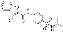Benzo[b]thiophene-2-carboxamide, 3-chloro-n-[4-[[(1-methylpropyl)amino]sulfonyl]phenyl]-(9ci) Structure,600640-89-9Structure