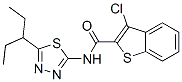 Benzo[b]thiophene-2-carboxamide, 3-chloro-n-[5-(1-ethylpropyl)-1,3,4-thiadiazol-2-yl]-(9ci) Structure,600640-93-5Structure