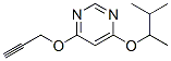 Pyrimidine, 4-(1,2-dimethylpropoxy)-6-(2-propynyloxy)- (9ci)Structure,601482-73-9Structure Pyrimidine, 4-(1,2-dimethylpropoxy)-6-(2-propynyloxy)- (9ci) Structure,601482-73-9Structure