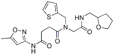 (9ci)-n-(5-甲基-3-異噁唑基)-n-[2-氧代-2-[[(四氫-2-呋喃)甲基]氨基]乙基]-n-(2-噻吩甲基)-丁烷二酰胺結構式_602322-19-0結構式