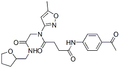 (9ci)-n-(4-乙酰基苯基)-n-(5-甲基-3-異噁唑基)-n-[2-氧代-2-[[(四氫-2-呋喃)甲基]氨基]乙基]-丁烷二酰胺結(jié)構(gòu)式_602322-34-9結(jié)構(gòu)式