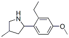 (9CI)-2-(2-乙基-4-甲氧基苯基)-4-甲基-吡咯烷結構式_603069-05-2結構式