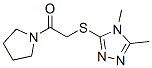(9CI)-1-[[(4,5-二甲基-4H-1,2,4-噻唑-3-基)硫代]乙?；鵠-吡咯烷結(jié)構(gòu)式_603070-54-8結(jié)構(gòu)式