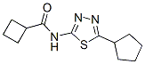 Cyclobutanecarboxamide, n-(5-cyclopentyl-1,3,4-thiadiazol-2-yl)-(9ci) Structure,603073-36-5Structure