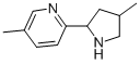 Pyridine, 5-methyl-2-(4-methyl-2-pyrrolidinyl)-(9ci)Structure,603089-92-5Structure Pyridine, 5-methyl-2-(4-methyl-2-pyrrolidinyl)-(9ci) Structure,603089-92-5Structure