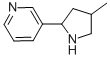 Pyridine, 3-(4-methyl-2-pyrrolidinyl)-(9ci)Structure,603090-13-7Structure Pyridine, 3-(4-methyl-2-pyrrolidinyl)-(9ci) Structure,603090-13-7Structure