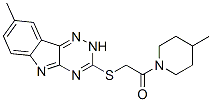 (9CI)-4-甲基-1-[[(8-甲基-2H-1,2,4-噻嗪o[5,6-b]吲哚-3-基)硫代]乙?；鵠-哌啶結(jié)構(gòu)式_603946-23-2結(jié)構(gòu)式