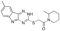 (9ci)-2-甲基-1-[[(8-甲基-2H-1,2,4-噻嗪并[5,6-b]吲哚-3-基)硫代]乙?；鵠-哌啶結(jié)構(gòu)式_603946-24-3結(jié)構(gòu)式