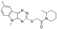 (9ci)-1-[[(5,8-二甲基-5H-1,2,4-噻嗪并[5,6-b]吲哚-3-基)硫代]乙?；鵠-2-甲基-哌啶結(jié)構(gòu)式_603946-48-1結(jié)構(gòu)式