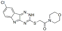 (9ci)-4-[[(8-氯-2H-1,2,4-噻嗪并[5,6-b]吲哚-3-基)硫代]乙?；鵠-嗎啉結(jié)構(gòu)式_603946-85-6結(jié)構(gòu)式