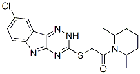 (9ci)-1-[[(8-氯-2H-1,2,4-噻嗪并[5,6-b]吲哚-3-基)硫代]乙?；鵠-2,6-二甲基-哌啶結(jié)構(gòu)式_603946-90-3結(jié)構(gòu)式