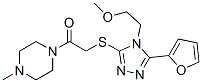 (9ci)-1-[[[5-(2-呋喃)-4-(2-甲氧基乙基)-4H-1,2,4-噻唑-3-基]硫代]乙?；鵠-4-甲基-哌嗪結(jié)構(gòu)式_603981-83-5結(jié)構(gòu)式