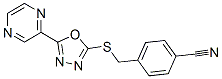 Benzonitrile, 4-[[(5-pyrazinyl-1,3,4-oxadiazol-2-yl)thio]methyl]-(9ci) Structure,604740-29-6Structure