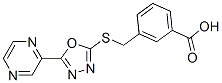 Benzoic acid, 3-[[(5-pyrazinyl-1,3,4-oxadiazol-2-yl)thio]methyl]-(9ci) Structure,604740-31-0Structure