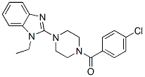 Piperazine, 1-(4-chlorobenzoyl)-4-(1-ethyl-1h-benzimidazol-2-yl)-(9ci)Structure,604741-82-4Structure Piperazine, 1-(4-chlorobenzoyl)-4-(1-ethyl-1h-benzimidazol-2-yl)-(9ci) Structure,604741-82-4Structure