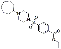 Benzoic acid, 4-[(4-cycloheptyl-1-piperazinyl)sulfonyl]-, ethyl ester (9ci) Structure,604762-04-1Structure