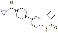 Cyclobutanecarboxamide, n-[4-[4-(cyclopropylcarbonyl)-1-piperazinyl]phenyl]-(9ci) Structure,604762-72-3Structure