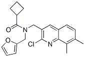 Cyclobutanecarboxamide, n-[(2-chloro-7,8-dimethyl-3-quinolinyl)methyl]-n-(2-furanylmethyl)-(9ci) Structure,604781-82-0Structure