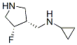 3-Pyrrolidinemethanamine,n-cyclopropyl-4-fluoro-,(3r,4s)-(9ci)Structure,604798-54-1Structure 3-Pyrrolidinemethanamine,n-cyclopropyl-4-fluoro-,(3r,4s)-(9ci) Structure,604798-54-1Structure
