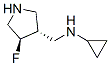 3-Pyrrolidinemethanamine,n-cyclopropyl-4-fluoro-,(3r,4r)-(9ci)Structure,604798-71-2Structure 3-Pyrrolidinemethanamine,n-cyclopropyl-4-fluoro-,(3r,4r)-(9ci) Structure,604798-71-2Structure