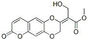 3-羥基-2-[(2E)-7-氧代-7H-吡喃并[2,3-g]-1,4-苯并二噁英-2(3H)-基]丙酸甲酯結(jié)構(gòu)式_60492-00-4結(jié)構(gòu)式
