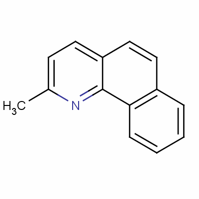 2-甲基苯并[h]喹啉結(jié)構(gòu)式_605-88-9結(jié)構(gòu)式