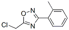 5-(Chloromethyl)-3-(2-methylphenyl)-1,2,4-oxadiazoleStructure,60580-24-7Structure 5-(Chloromethyl)-3-(2-methylphenyl)-1,2,4-oxadiazole Structure,60580-24-7Structure