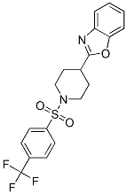 (9ci)-4-(2-苯并噁唑基)-1-[[4-(三氟甲基)苯基]磺?；鵠-哌啶結(jié)構(gòu)式_606082-16-0結(jié)構(gòu)式