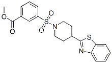Benzoic acid, 3-[[4-(2-benzothiazolyl)-1-piperidinyl]sulfonyl]-, methyl ester (9ci) Structure,606082-31-9Structure