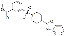 Benzoic acid, 3-[[4-(2-benzoxazolyl)-1-piperidinyl]sulfonyl]-, methyl ester (9ci) Structure,606082-32-0Structure