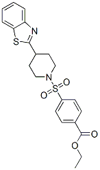 Benzoic acid, 4-[[4-(2-benzothiazolyl)-1-piperidinyl]sulfonyl]-, ethyl ester (9ci) Structure,606082-37-5Structure