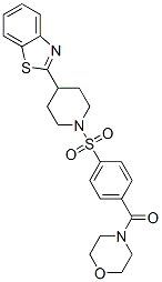 (9ci)-4-[4-[[4-(2-苯并噻唑)-1-哌啶基]磺?；鵠苯甲?；鵠-嗎啉結(jié)構(gòu)式_606083-20-9結(jié)構(gòu)式