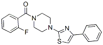 Piperazine, 1-(2-fluorobenzoyl)-4-(4-phenyl-2-thiazolyl)-(9ci)Structure,606087-51-8Structure Piperazine, 1-(2-fluorobenzoyl)-4-(4-phenyl-2-thiazolyl)-(9ci) Structure,606087-51-8Structure