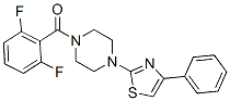 (9ci)-1-(2,6-二氟苯甲?；?-4-(4-苯基-2-噻唑)-哌嗪結(jié)構(gòu)式_606087-68-7結(jié)構(gòu)式