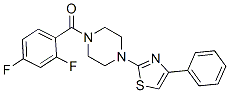 Piperazine, 1-(2,4-difluorobenzoyl)-4-(4-phenyl-2-thiazolyl)-(9ci)Structure,606087-69-8Structure Piperazine, 1-(2,4-difluorobenzoyl)-4-(4-phenyl-2-thiazolyl)-(9ci) Structure,606087-69-8Structure