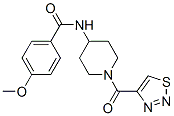Benzamide, 4-methoxy-n-[1-(1,2,3-thiadiazol-4-ylcarbonyl)-4-piperidinyl]-(9ci) Structure,606102-04-9Structure