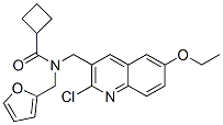 Cyclobutanecarboxamide, n-[(2-chloro-6-ethoxy-3-quinolinyl)methyl]-n-(2-furanylmethyl)-(9ci) Structure,606103-90-6Structure