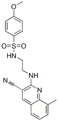 Benzenesulfonamide, n-[2-[(3-cyano-8-methyl-2-quinolinyl)amino]ethyl]-4-methoxy-(9ci) Structure,606105-24-2Structure